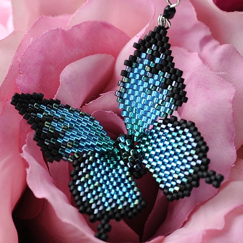 ビーズファクトリー パピヨンモチーフキット（オオルリアゲハ） BFK