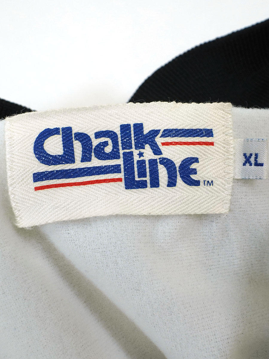80's Chalk line ''RAIDERS'' 両面 袖プリント ナイロンスタジャン