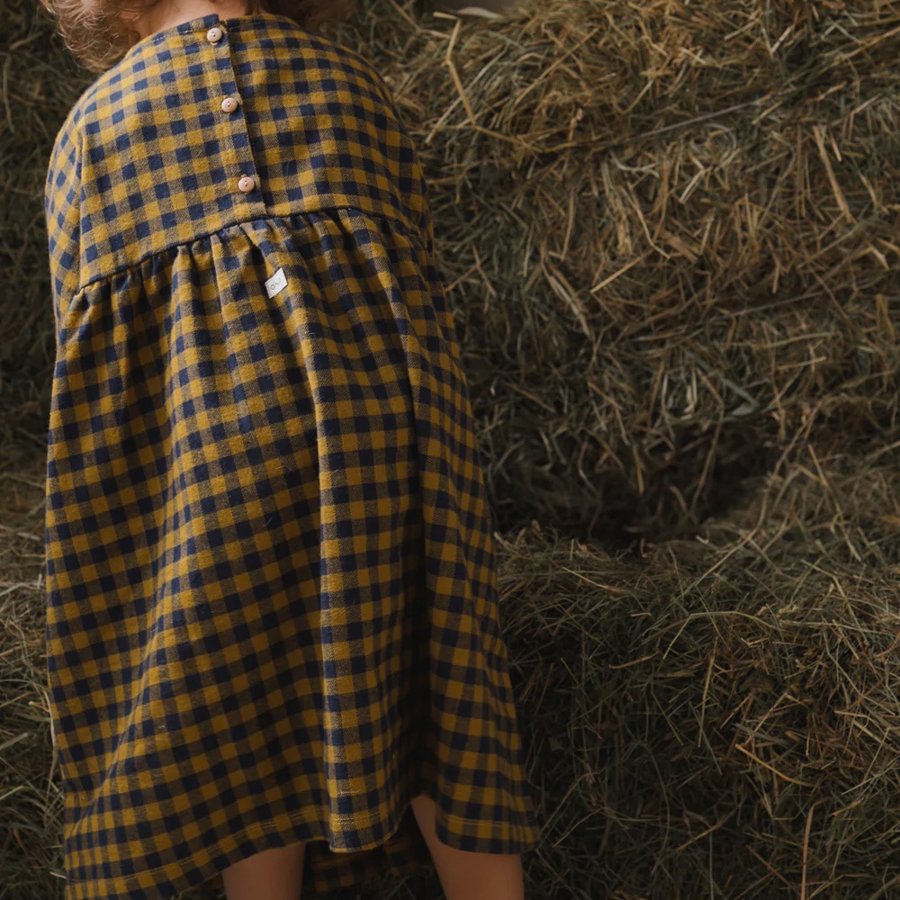 ワンピース キッズ ベビー オーガニックズー ギンガムチェック Organic