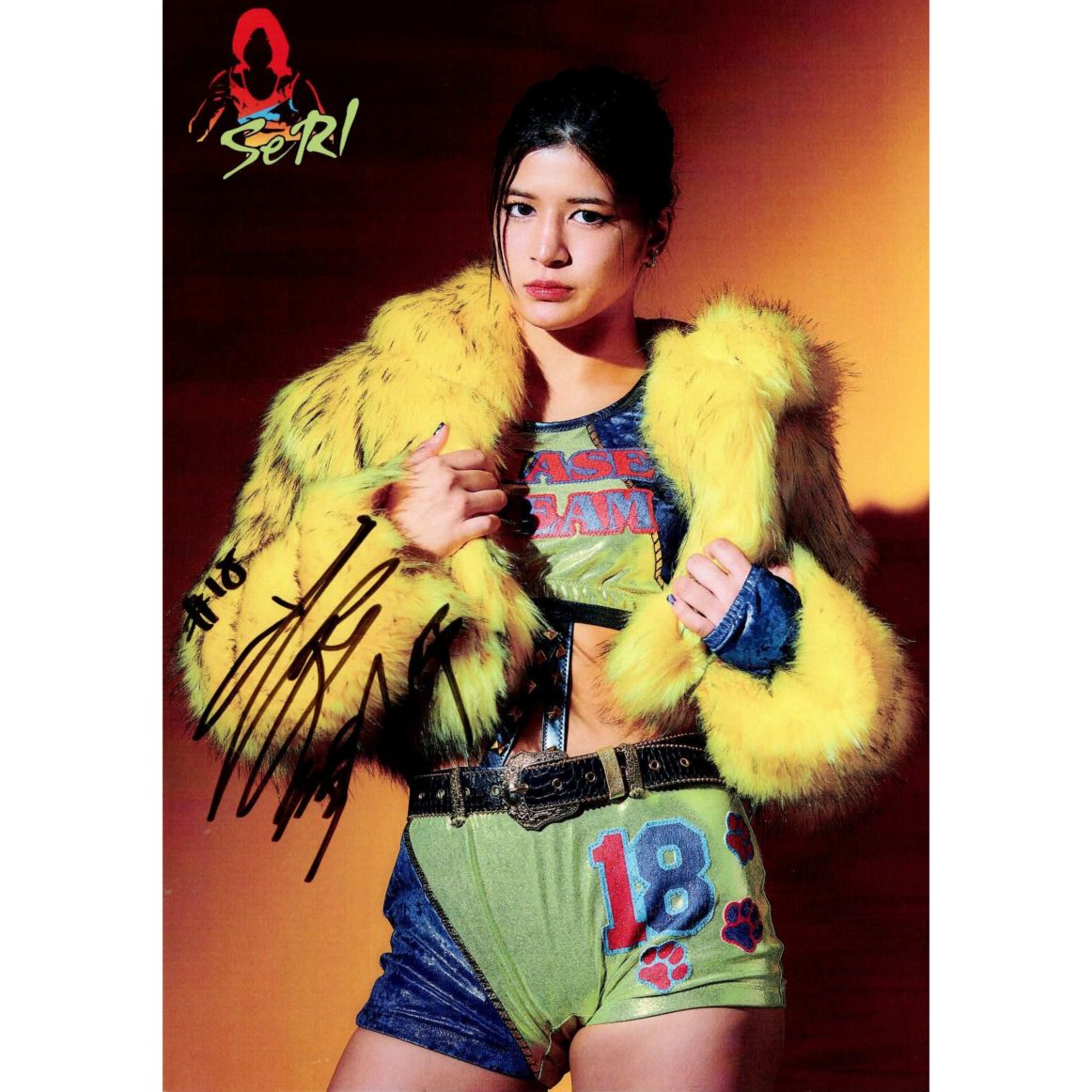 山岡聖怜 #18 マリーゴールド ポートレート 直筆サイン入り