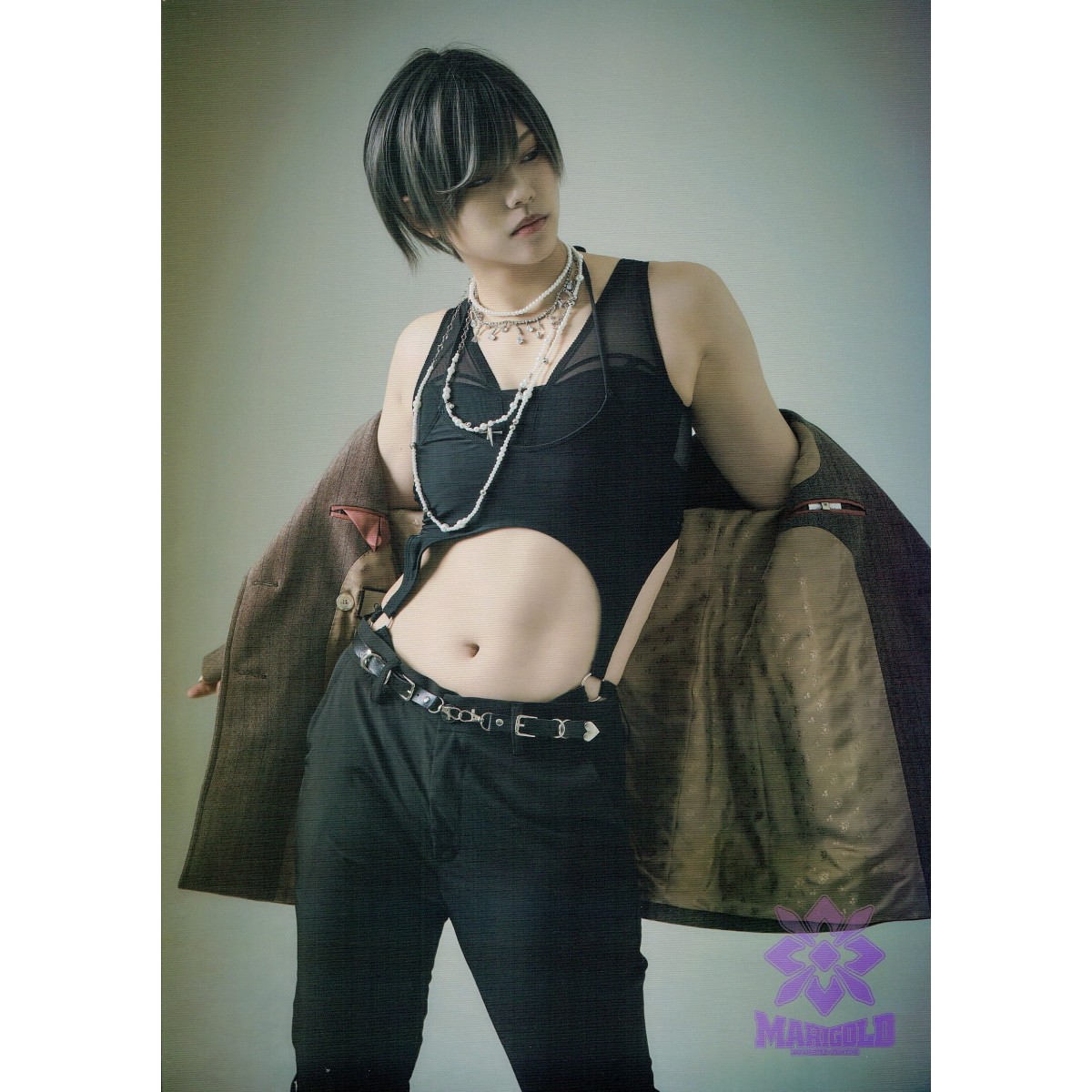 マリーゴールド ファンクラブ限定スクラッチ 天麗皇希缶バッジ 女子