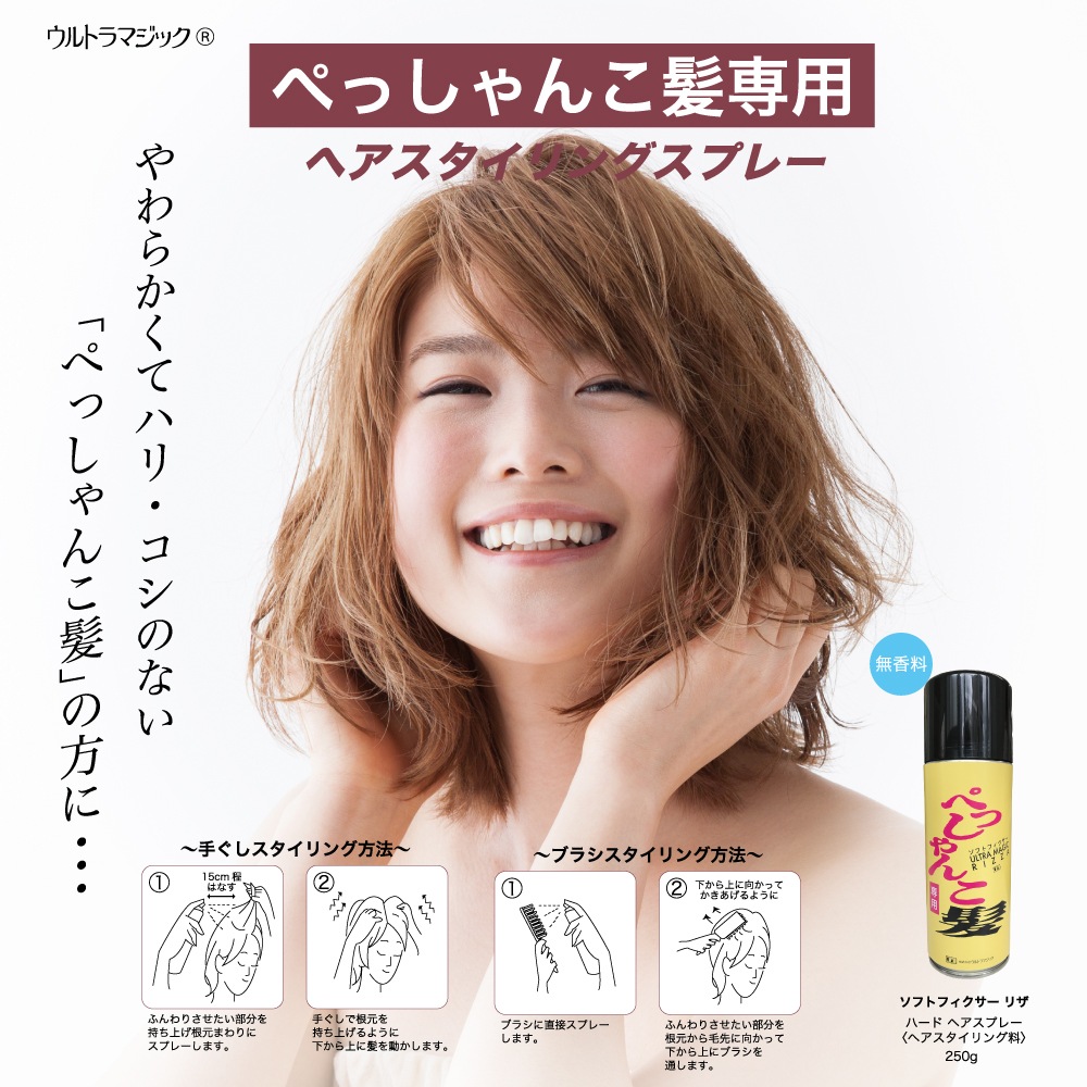 ウルトラマジック NEWソフトフィクサー リザ 「ぺっしゃんこ髪」の