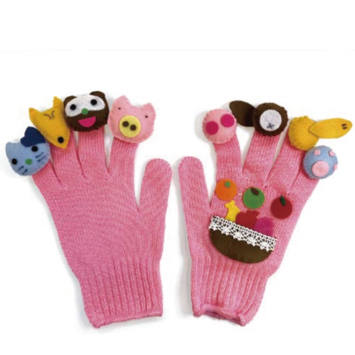 8509-4526）手袋シアター こぶたぬきつねこの歌 布で遊ぶおもちゃ