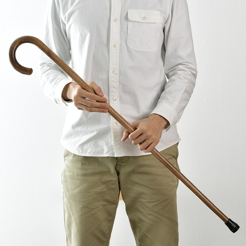 Cherry Mountain アカシア大曲ステッキ 一本杖 木製 高級紳士 男性