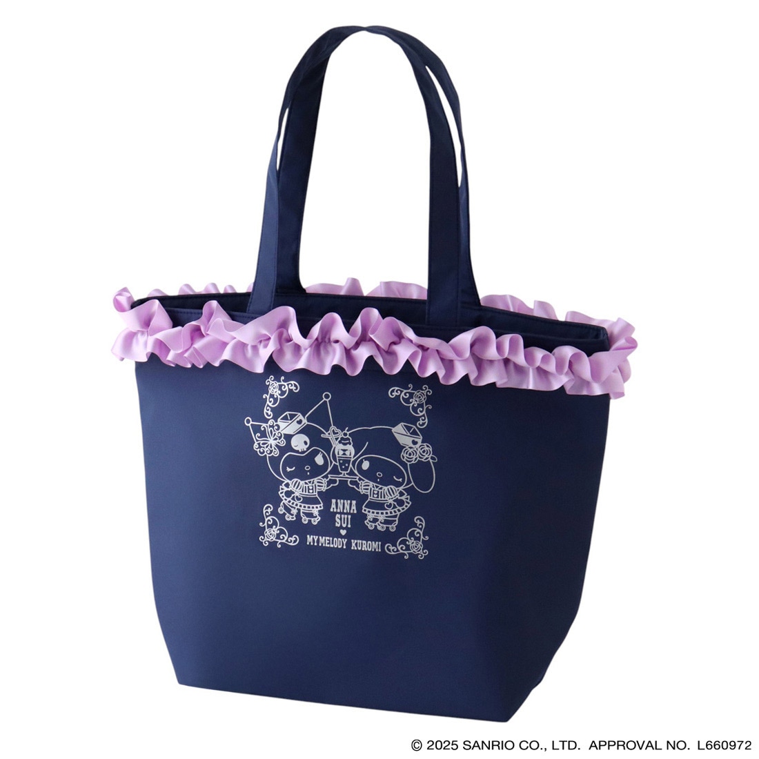 アナスイ × マイメロディ クロミトートバッグ 限定コラボアート裏地付