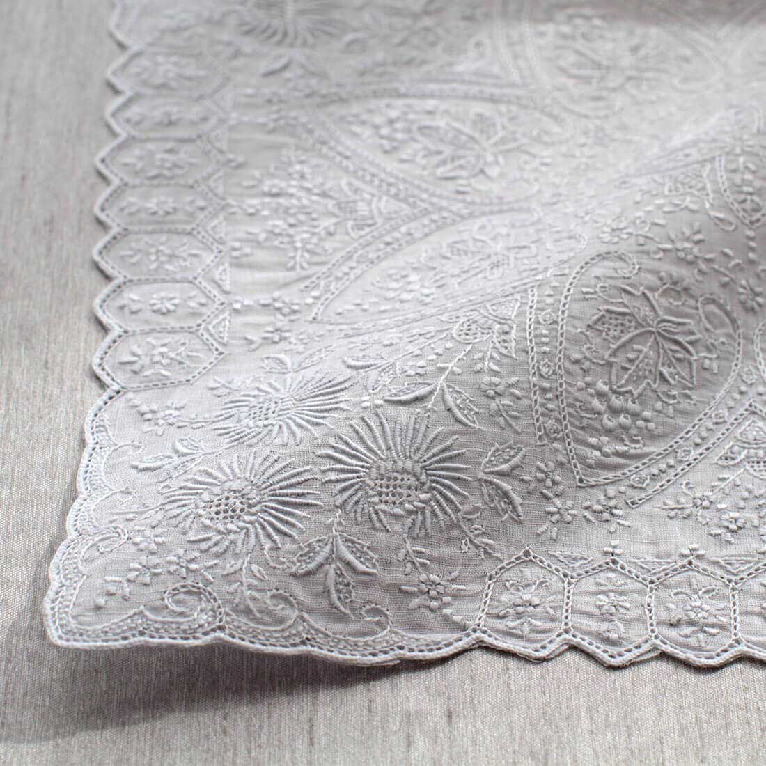 送料無料】汕頭手刺繍 ハンカチ 静夜思 | レディース,スワトウ