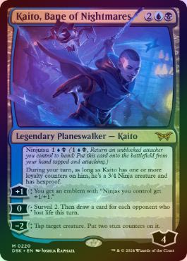 FOIL】【英】悪夢滅ぼし、魁渡/Kaito, Bane of Nightmares[多色MR