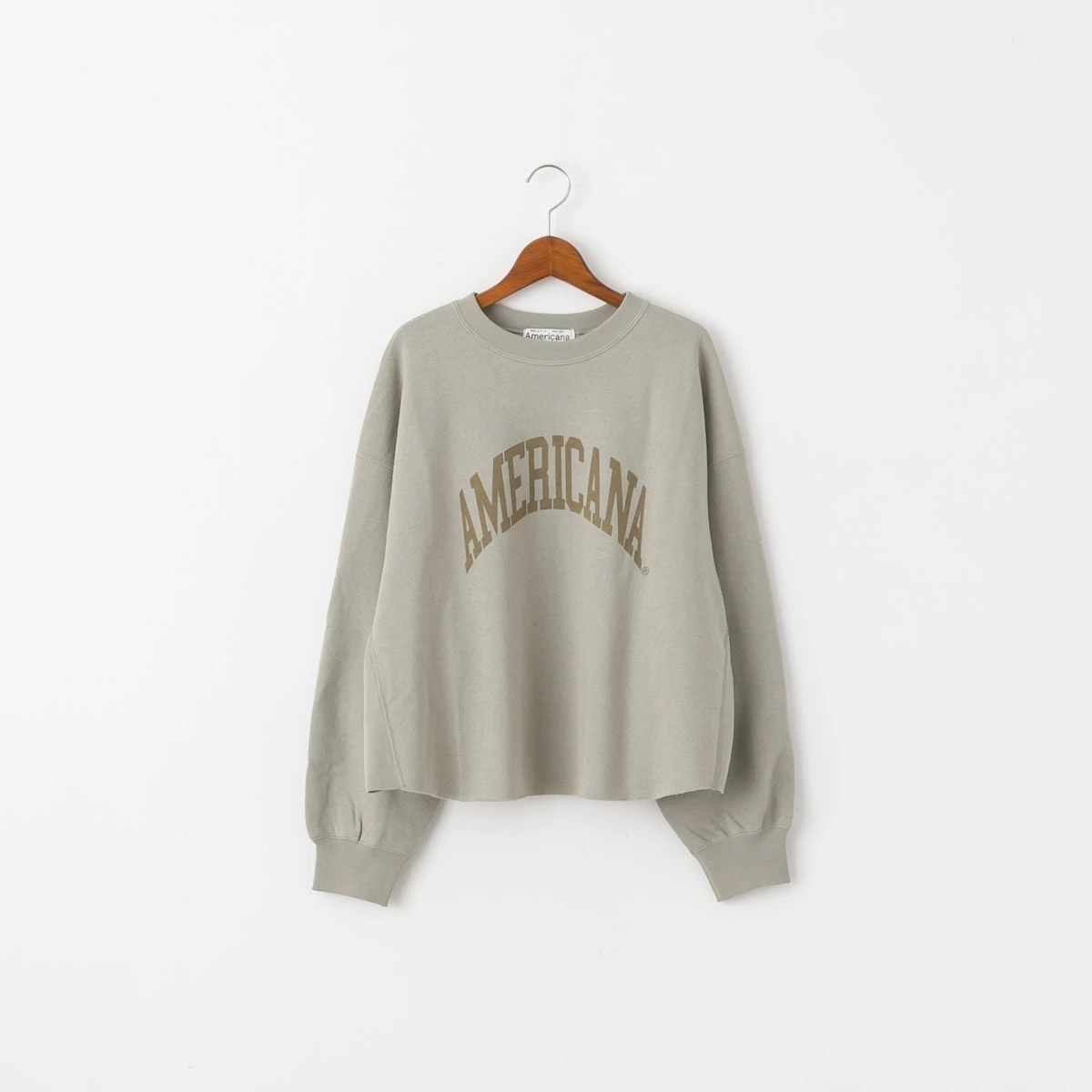 Americana アメリカーナ 14G 裏毛 クロップド カットオフ スウェット 4