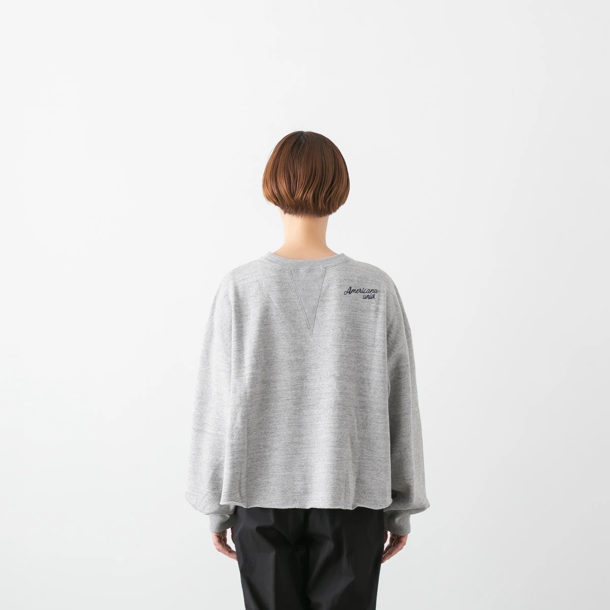 Americana アメリカーナ 14G 裏毛 クロップド カットオフ スウェット 4