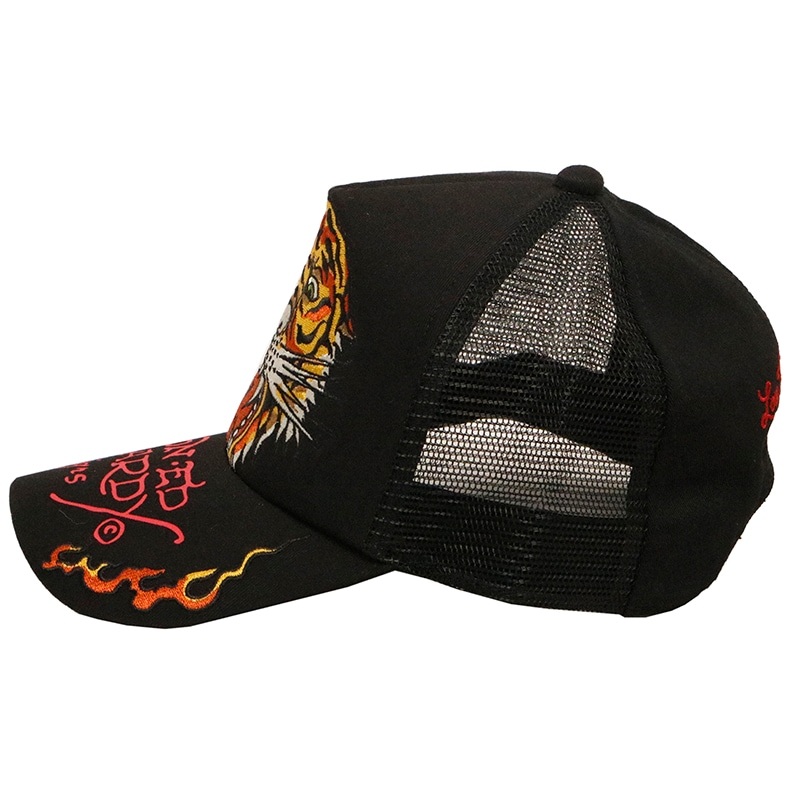 ED HARDY エドハーディー タイガー タトゥー 刺繍 メッシュキャップ
