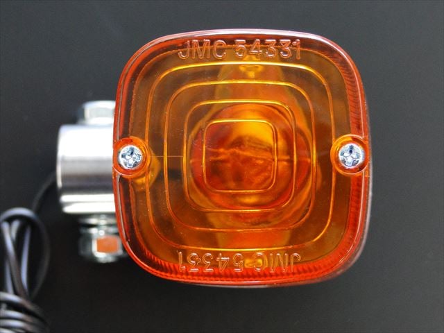 JMC 角型ヨーロピアンウインカー(バフ掛けボデイ) ※オレンジレンズ☆1