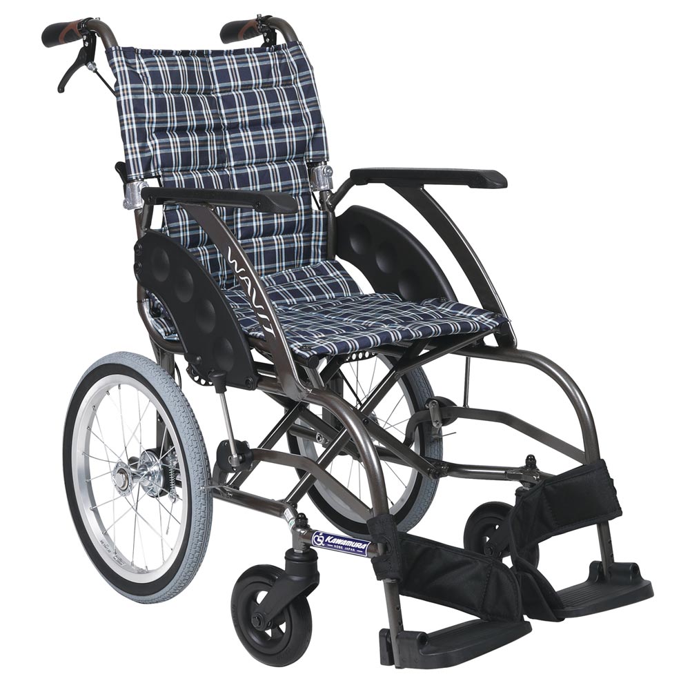 介助用車椅子WA-40(42) A背折れ・介助ブレーキ付・エアータイヤ仕様