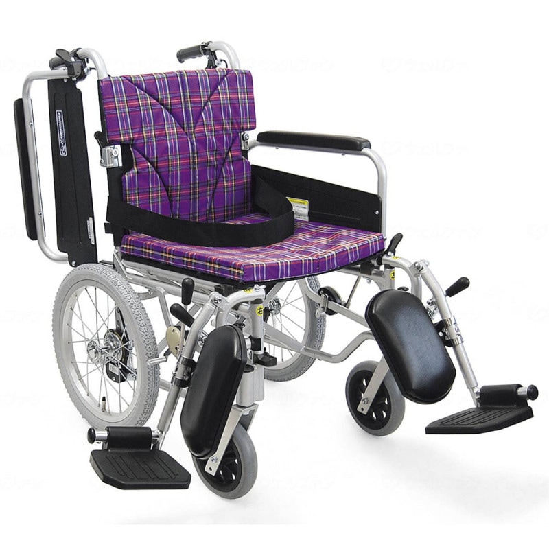 介助用車椅子KA816－40ELB－SL（超低床） 肘跳ね上げ・足