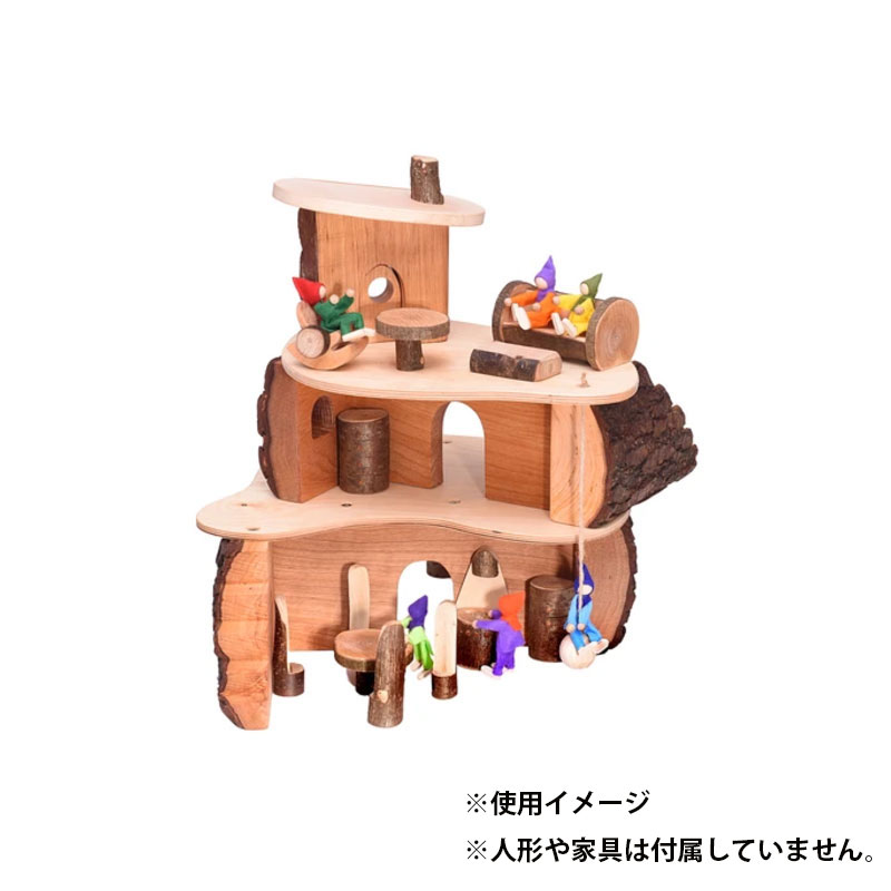 マジックウッド ツリーハウス 木製 ドールハウス ナチュラルハウス