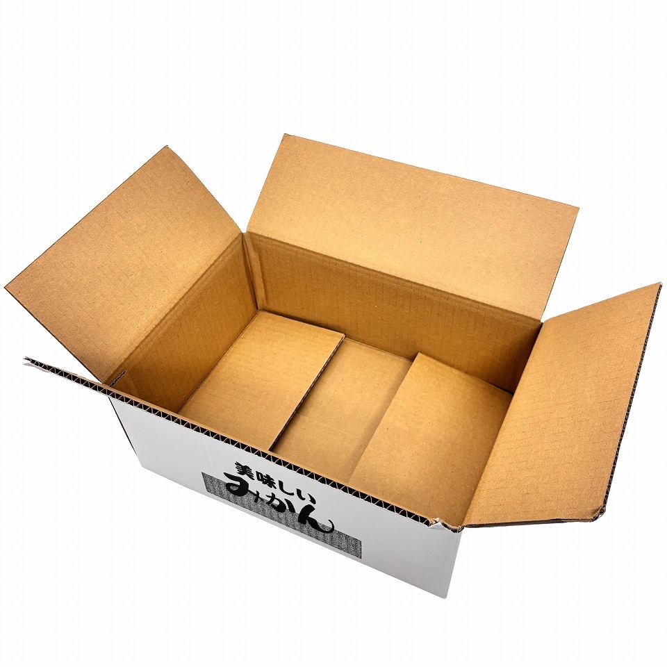 みかん用送り箱】美味しいみかん 5㎏（50枚入） 内寸：260×365×H135mm