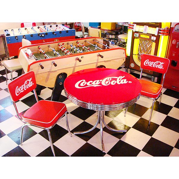 コカ・コーラブランド ローテーブル＆チェアー フルセットの通販・販売