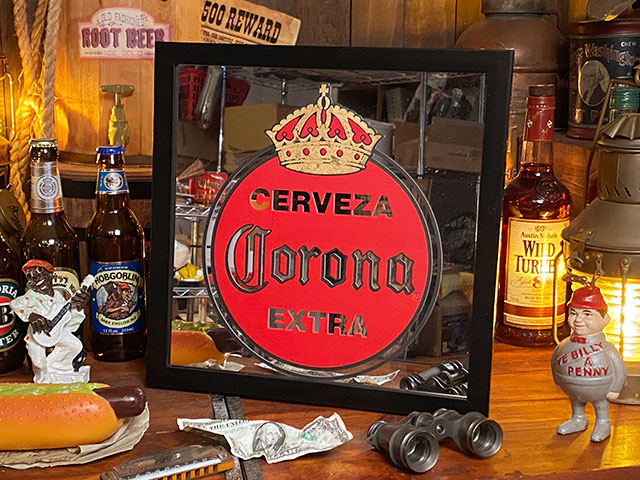 コロナビール パブミラー （ヴィンテージ エクストラロゴ）の通販