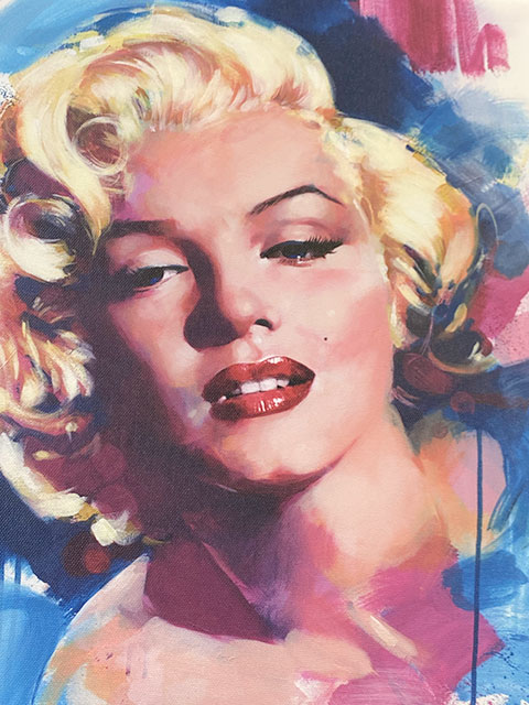 マリリン・モンロー キャンバスアート （ストリートアート）の通販