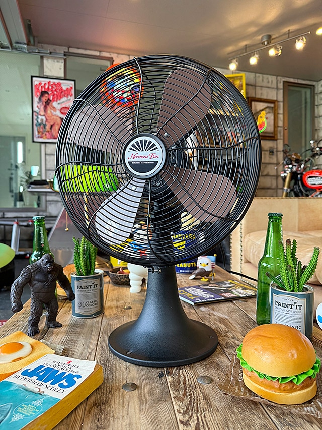 扇風機 ハモサ レトロファン テーブル （ブラック） HERMOSA RETORO