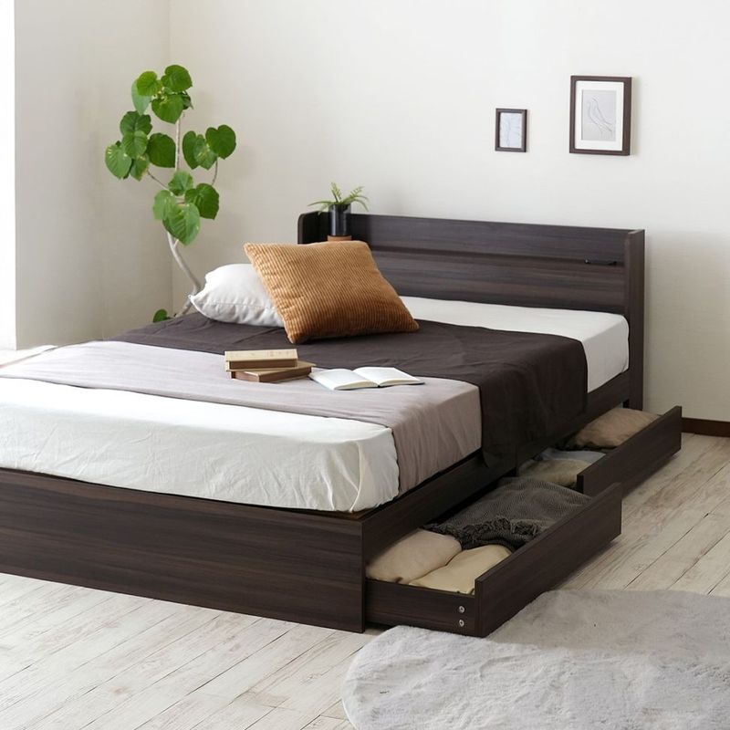 ベッドフレーム,ダブル｜インテリア家具通販【cacom公式ショップ】