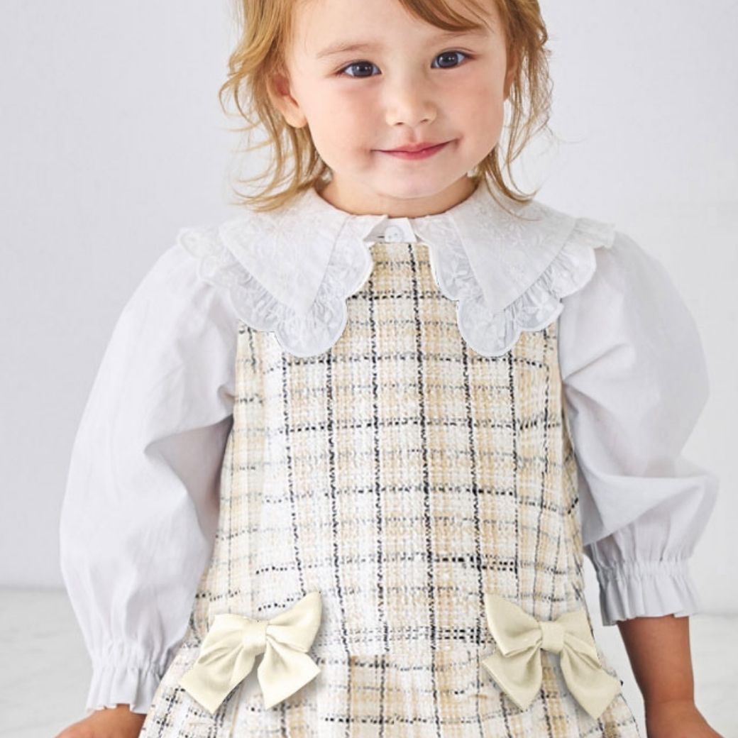 ファンシーツイードジャンパースカート 90 100cm (2576-7109) CHOPIN