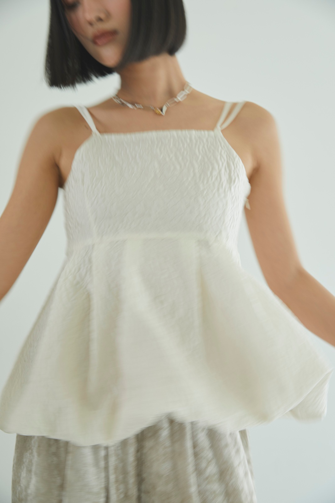 ジャカードペプラムバルーンキャミソール/CAVEZA ROSSO/カベサロッソ