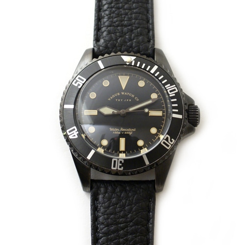 VAGUE WATCH Co.・BLK SUB・レザーベルトCGカスタム の販売