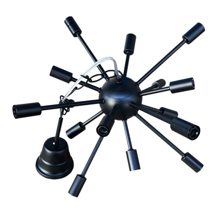 天井照明 SPUTNIK LAMP スプートニクランプ 16バルブ ブラック 吊り