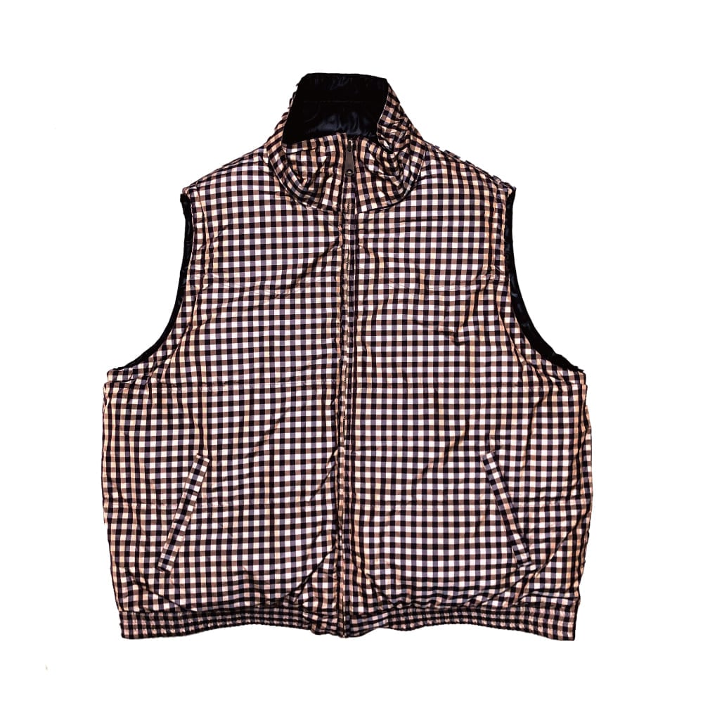 SALE】DAIRIKU(ダイリク) Reversible Check Nylon Vest - COLDBECK