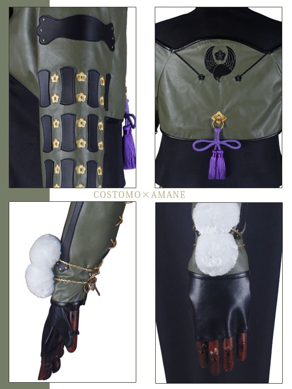 送料無料】とうらぶ風 黒×鶯色 鶯丸