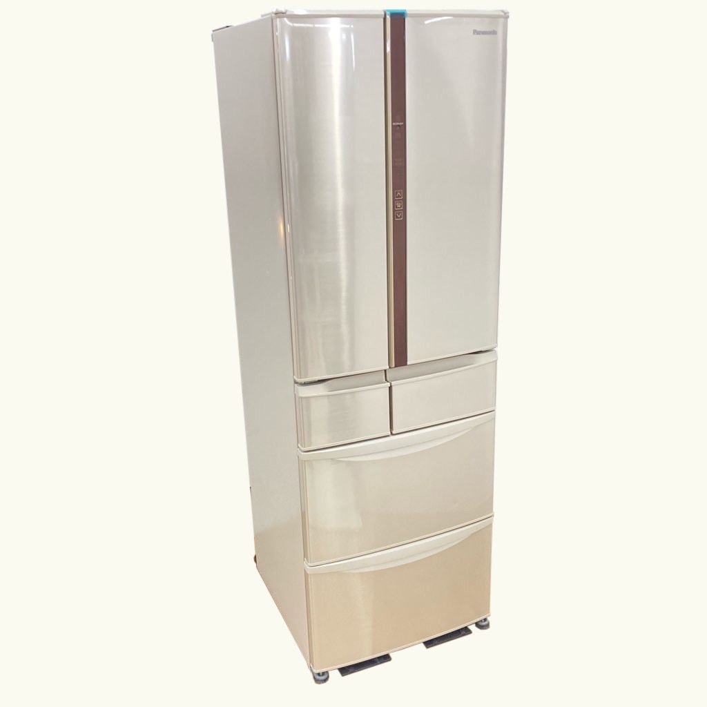 中古 近郊送料格安 パナソニック 411L 6ドア冷蔵庫 フレンチドア NR