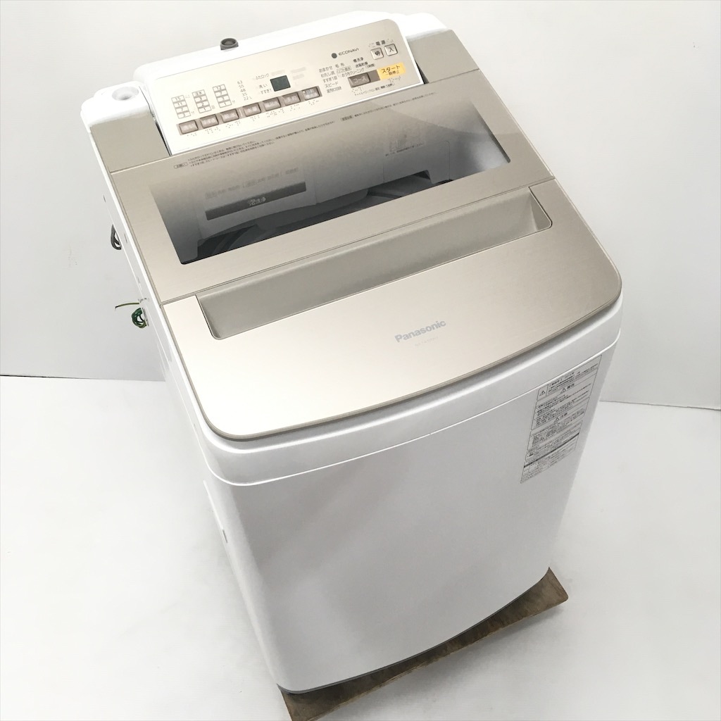 中古 10kg 全自動洗濯機 パナソニック NA-FA100H3 2016年製造 送風乾燥