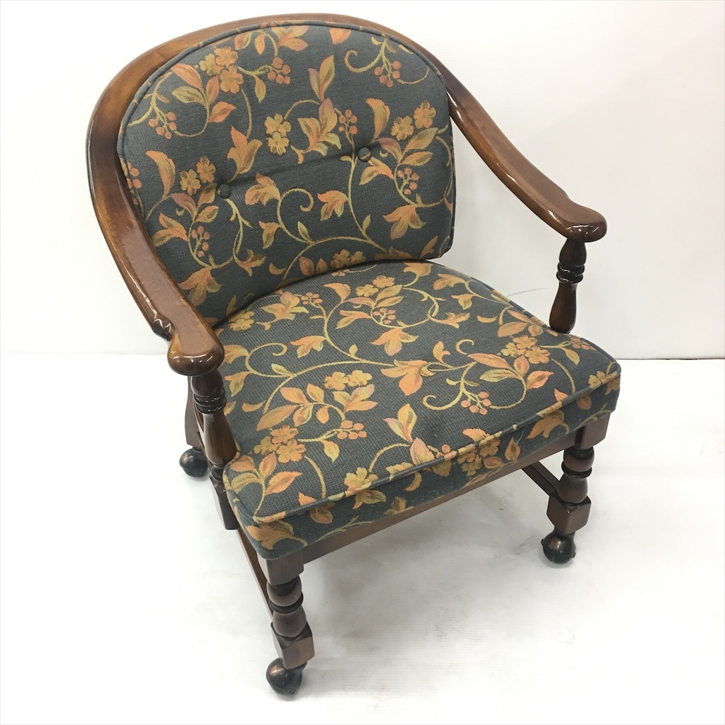 中古 karimoku カリモク コロニアル キャスター付チェア ヴィンテージ