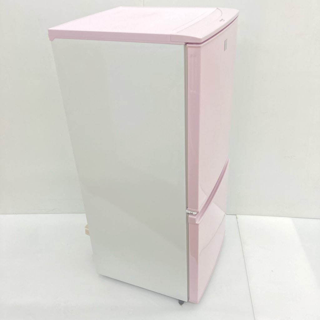 中古 希少 137L つけかえどっちもドア ピンク 2ドア冷蔵庫 シャープ SJ