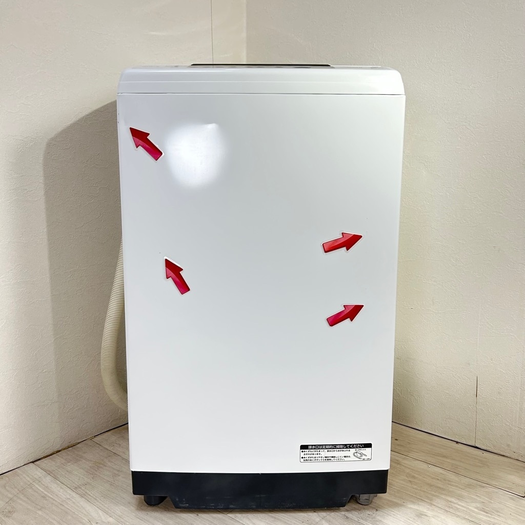 中古 日立 7.0kg 全自動洗濯機 白い約束 NW-70C 2019年製 簡易乾燥機能