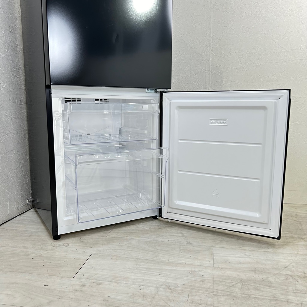 中古 121L 2ドア冷蔵庫 ハイアール JR-NF121NJ 2022年製 ブラック