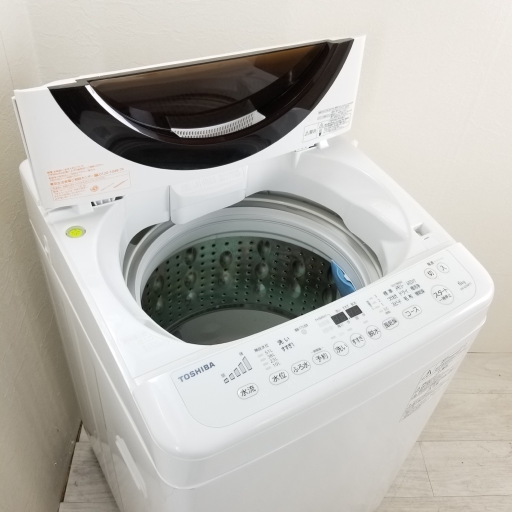 中古 洗濯機 風乾燥機能 東芝 DDインバーター マジックドラム 6.0kg AW