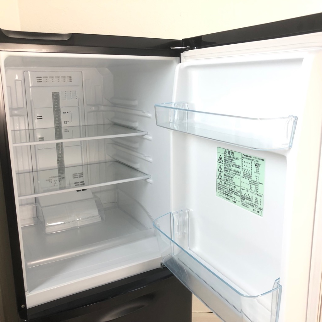 中古 138L 2ドア冷蔵庫 パナソニック 2014年～2015年製 ブラック 自動