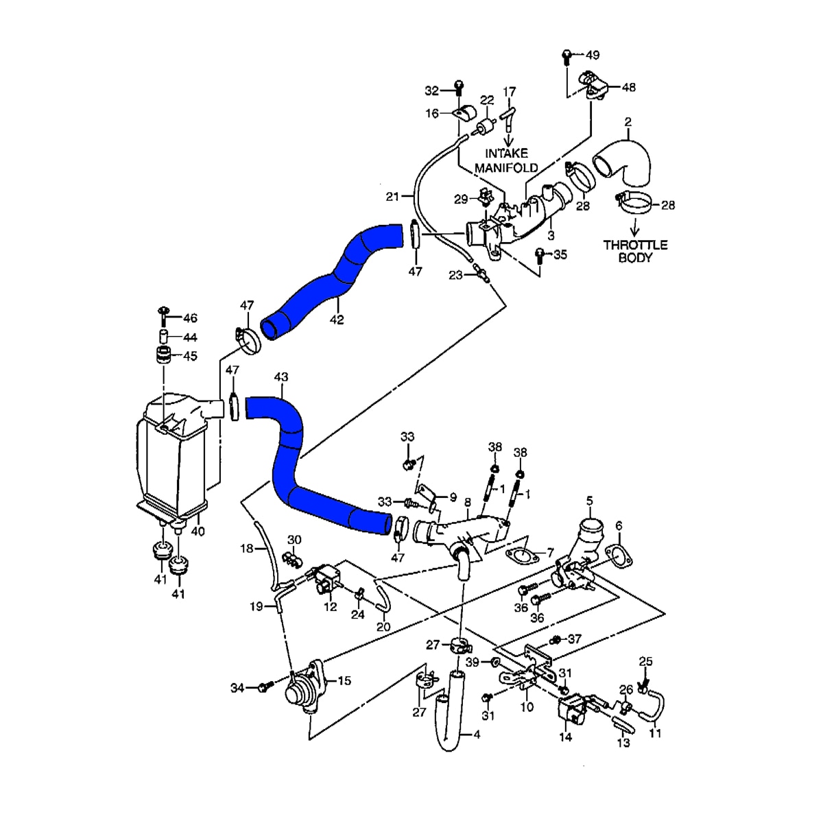 シーエルリンク シリコンインテークホース 2本セット ジムニー JB64