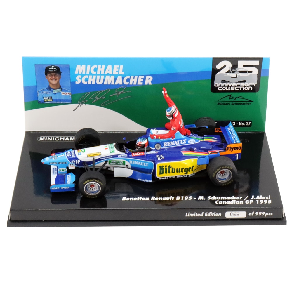 ミニチャンプス 1/43 ベネトン ルノー B195 ミハエル シューマッハ