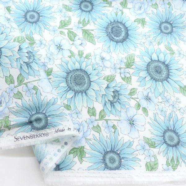 生地 ひまわり柄さらっとピケプリント 850465 | 手芸センタードリーム