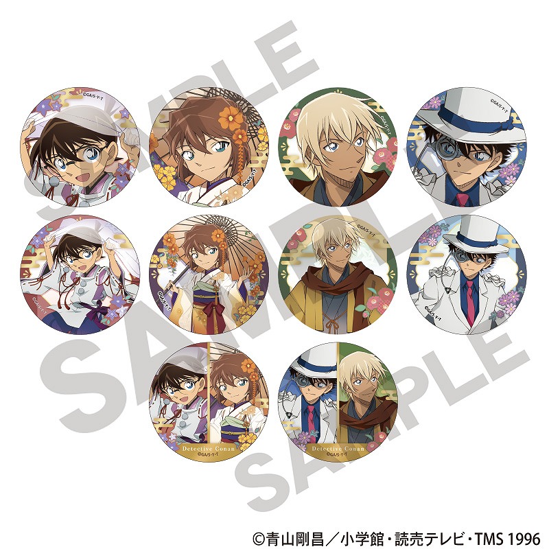名探偵コナン トレーディング缶バッジ＿秋の華和装