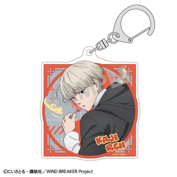 WIND BREAKER ロングスクエア缶バッジ＿桐生 三輝／チャイナアクション