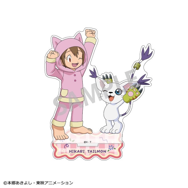 デジモンアドベンチャー アクリルスタンド＿八神ヒカリ＆テイルモン/寝起き
