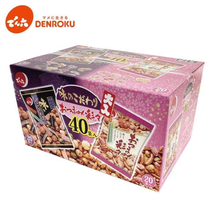 大入40袋(味のこだわり＆おつまみ彩々) | すべての商品 | でん六