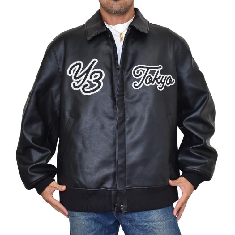 SALE】大きいサイズ メンズ Y-3 ワイスリー COLLARED BOMBER レザー