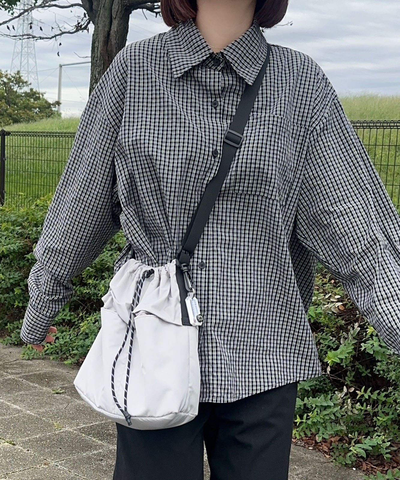 DEVICE × mikaコラボ 】 Rename ナイロン×パラコード巾着ショルダー