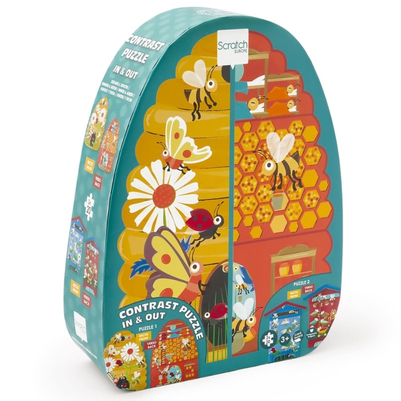 両面パズルミツバチ 20ピース 2種類