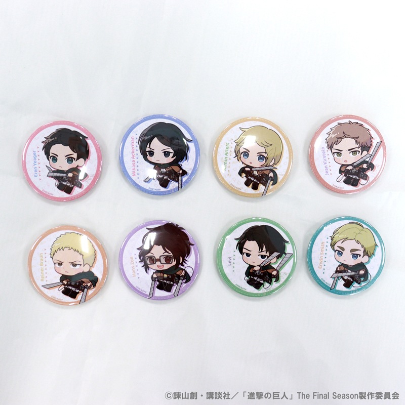 予約販売】進撃の巨人 トレーディング缶バッジ[でこぱちっ！] | キャラ