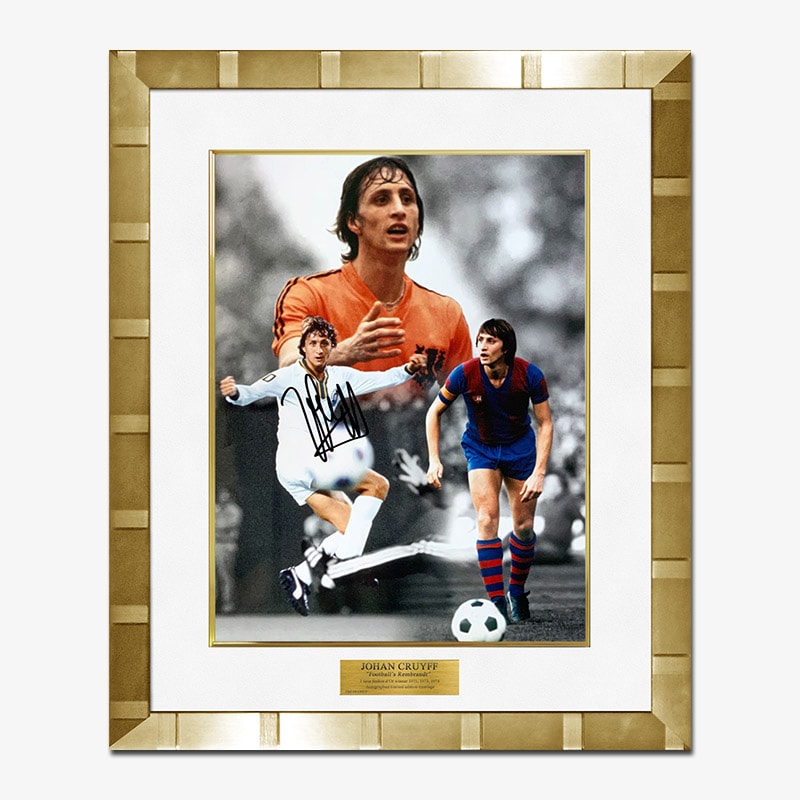 クライフ直筆サイン入り1970sフォト特製フレーム | THE DUGOUT